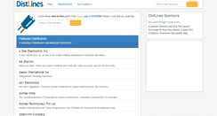 Desktop Screenshot of distlines.com